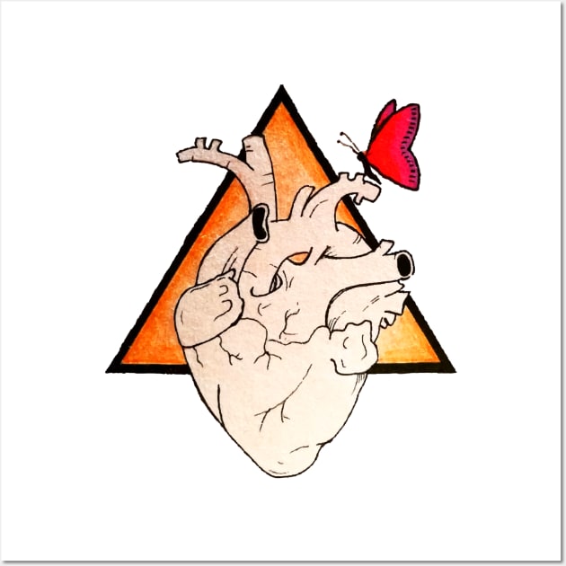 Anatomy Of A Beautiful Heart Wall Art by JammyPants